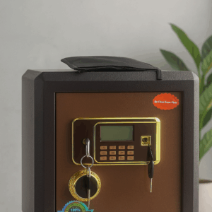 45kg Digital Safe with Electronic Lock & Fireproof Design – Brown