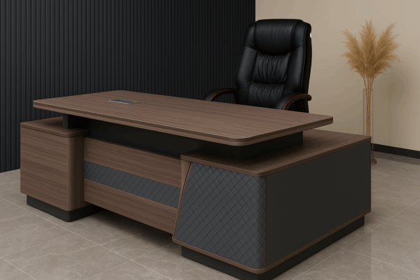 2.4M Executive L-Shaped Office Desk - Image 3