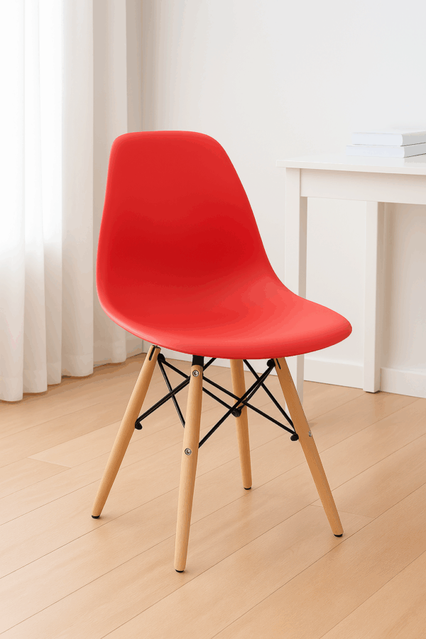 Modern Eames-Inspired Plastic Chairs - Image 2