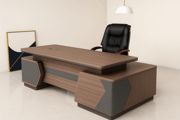 2.4M Executive L-Shaped Office Desk
