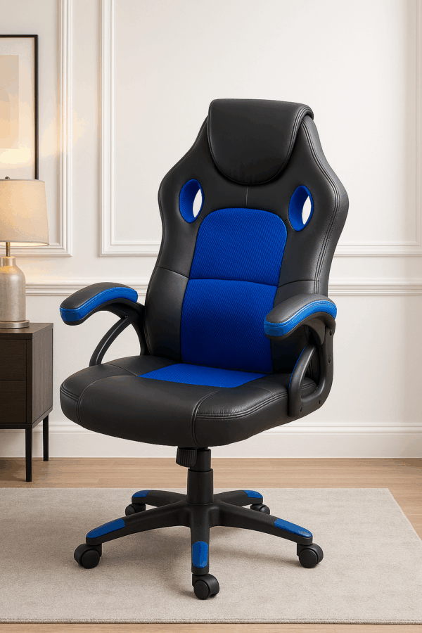 Ergonomic Gaming & Office Chair – Black with Color Accents - Image 3