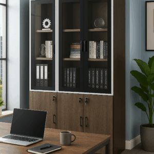Wooden & Glass Display Cabinet