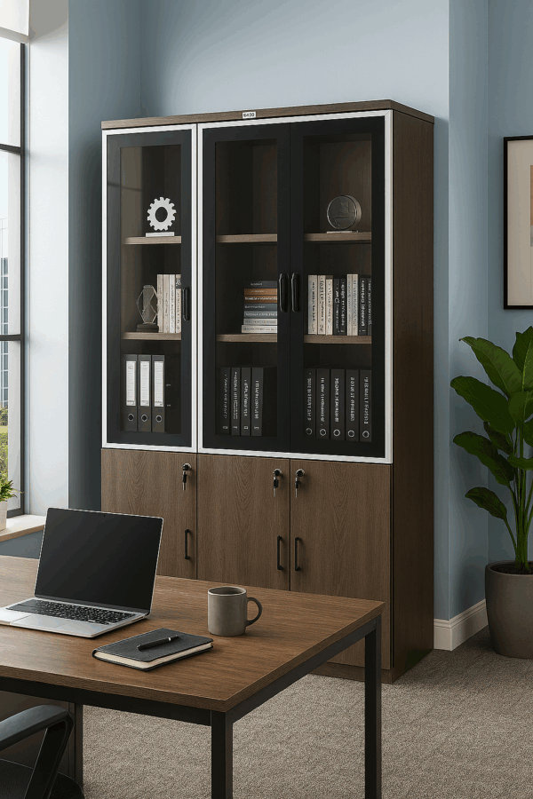 Wooden & Glass Display Cabinet