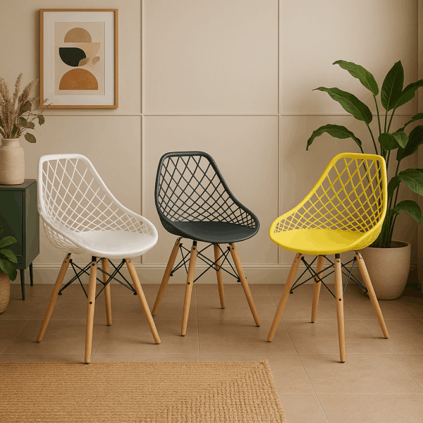 Modern Mesh-Back Dining & Café Chairs