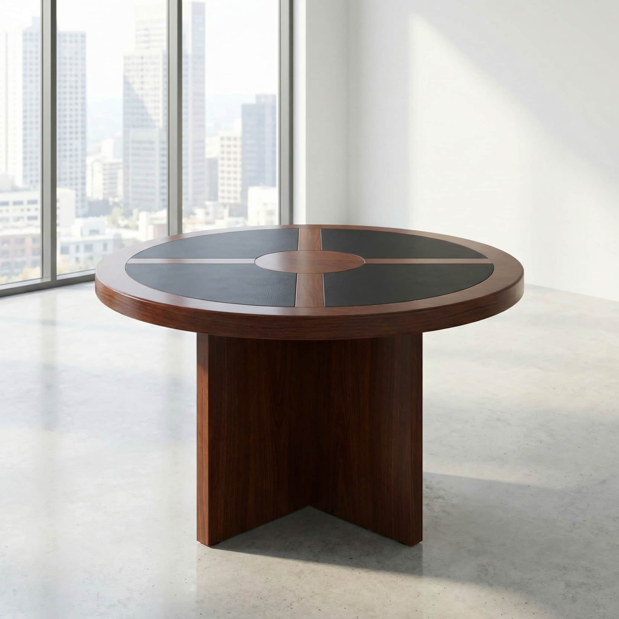 4-Seater Executive Round Meeting Table