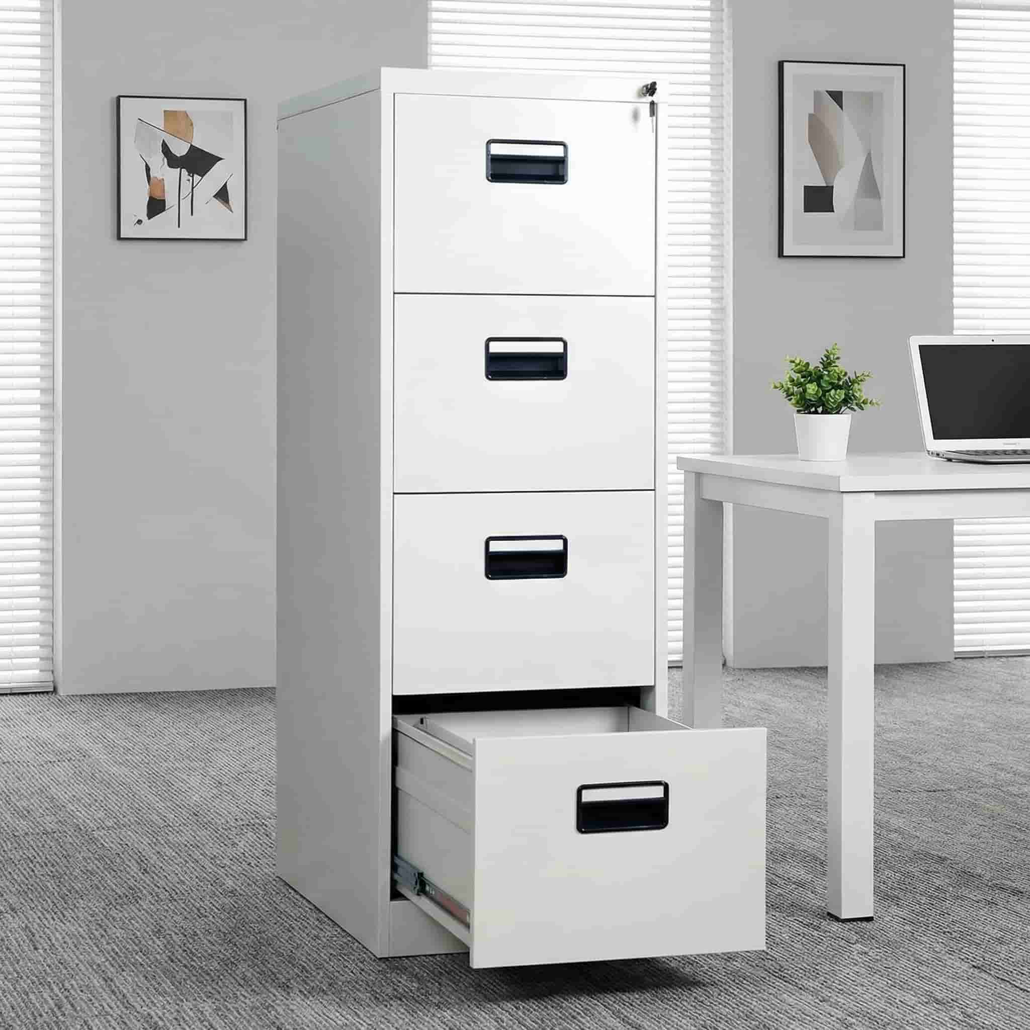 FC1301 4-drawer metal filing cabinet for office storage