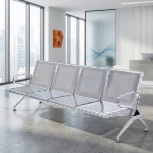 4 seater link chair metal waiting bench for office reception