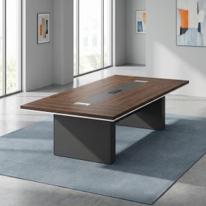 2.4 meter conference table with cable management