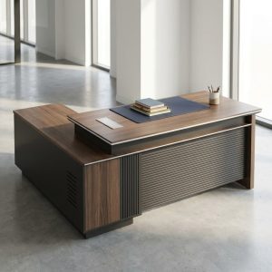 premium 2 meter executive desk with storage drawers