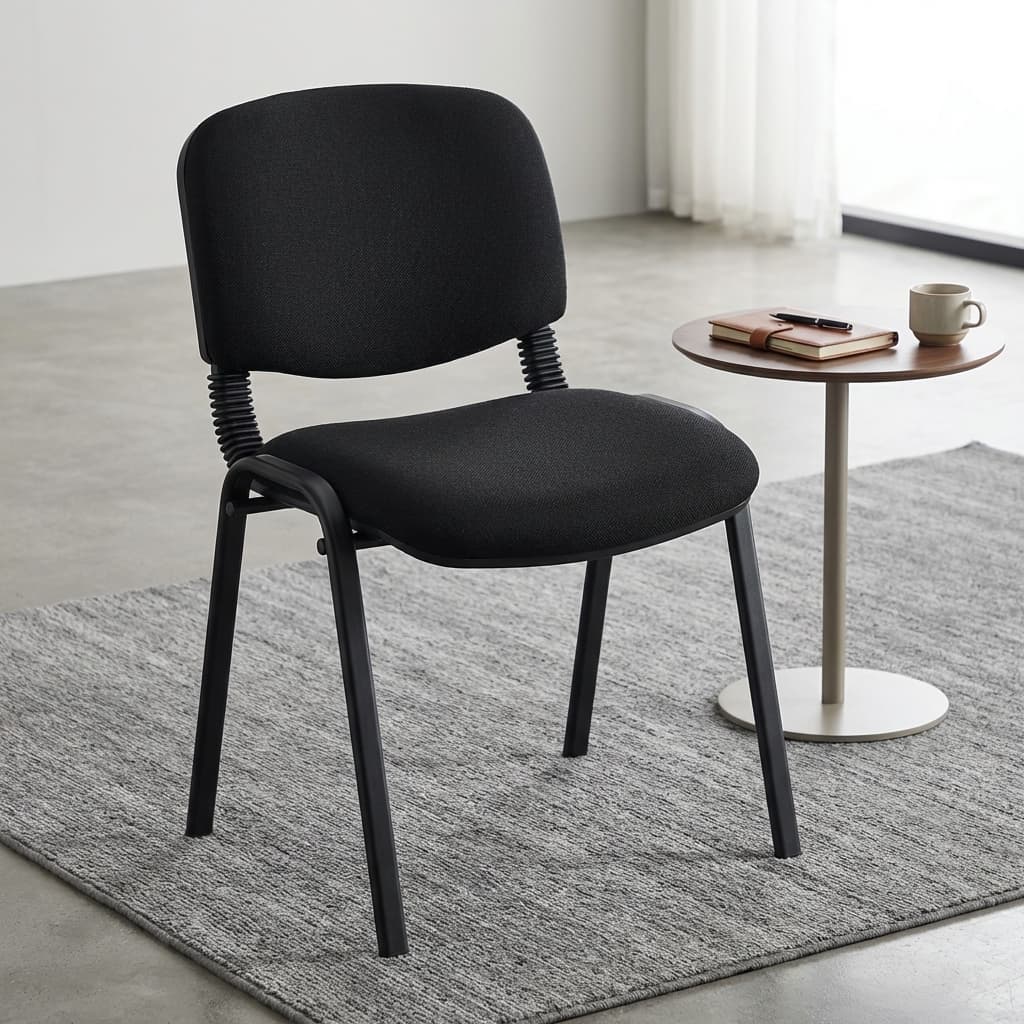 Tosca Stackable Chair Fabric with padded seat and backrest