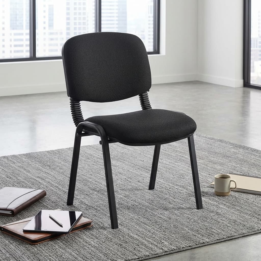 Tosca Stackable Chair Fabric with padded seat and backrest