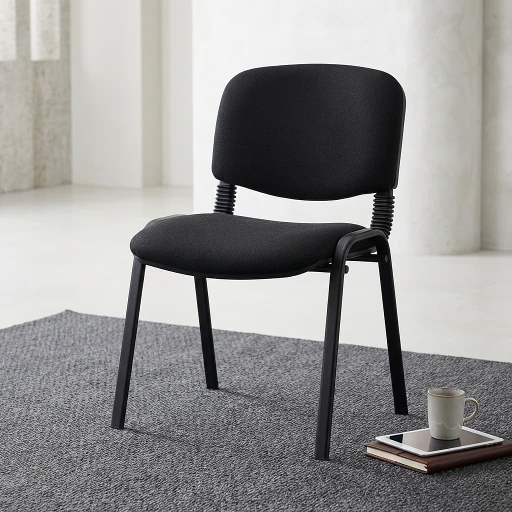 Tosca Stackable Chair Fabric with padded seat and backrest