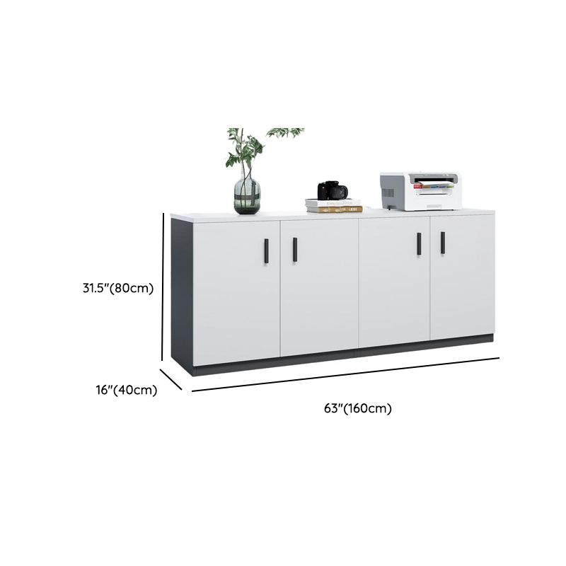 custom made 4 door office credenza cabinet made of mdf