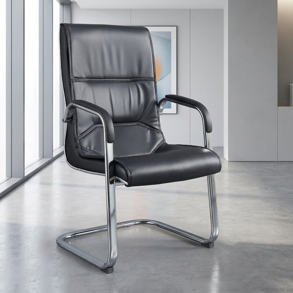 HBC38 executive visitor chair with padded seat and armrests