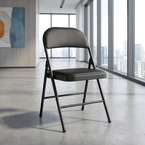 foldable study chair metal folding chair padded seat