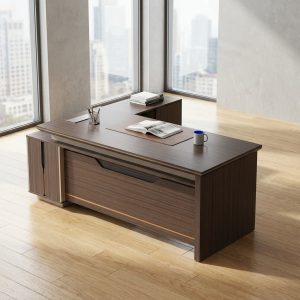 1800mm executive corner desk with side cabinet