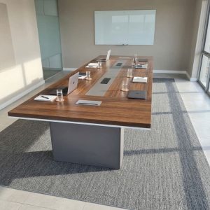 4.8m Boardroom Meeting Table with a large rectangular tabletop measuring 4.8 meters long and 1.2 meters wide.