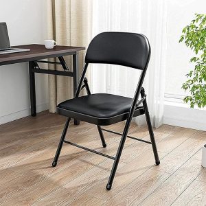 Padded Steel Folding Chair with cushioned seat and durable steel frame