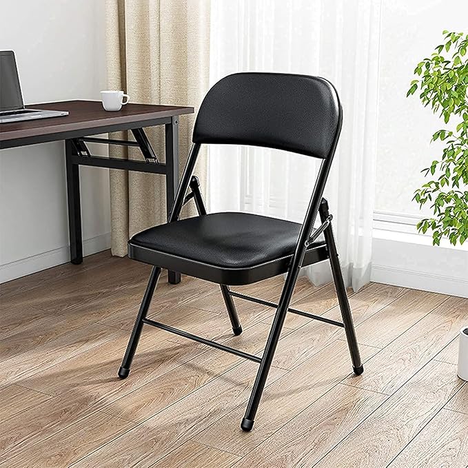 Padded Steel Folding Chair with cushioned seat and durable steel frame