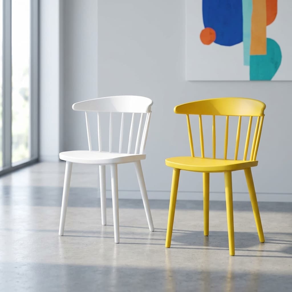 modern plastic dining chair pp material