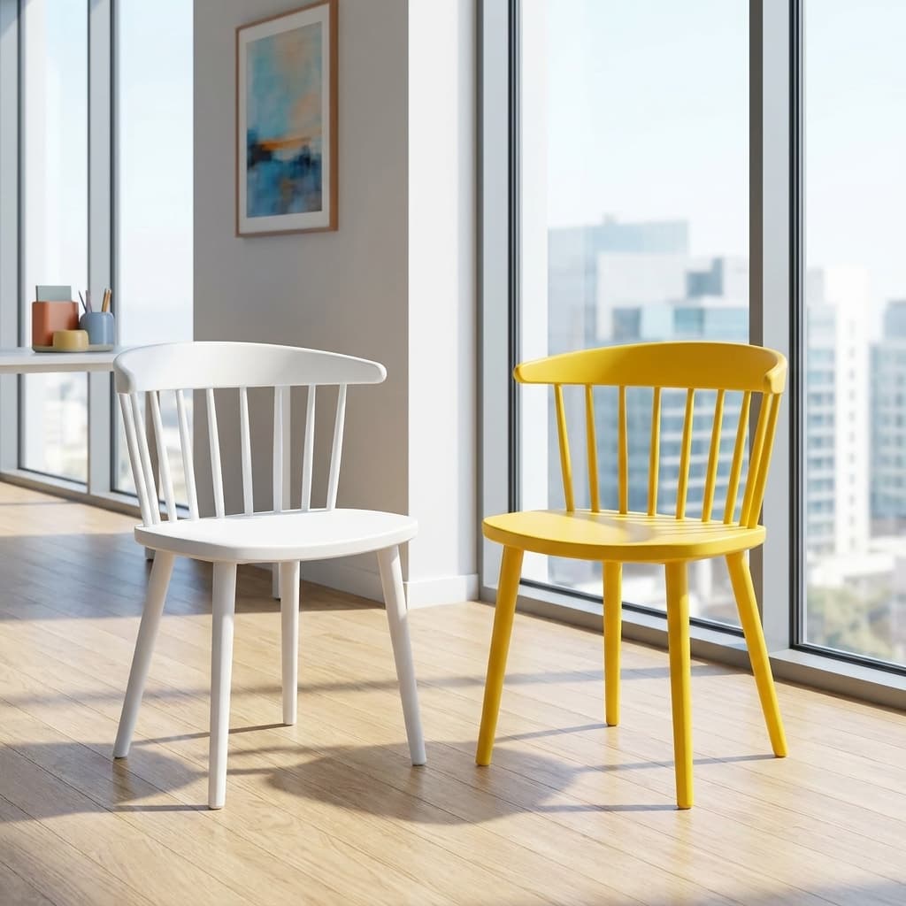 modern plastic dining chair pp material
