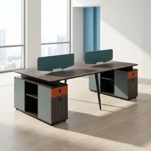 4 person office computer desk workstation