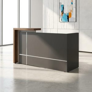 1800mm modern wooden reception desk with counter