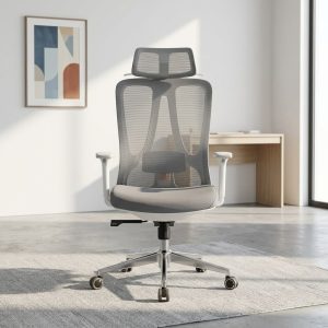 Arctic ergonomic mesh office chair with headrest