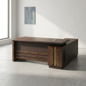 1.8m executive office desk with lockable storage