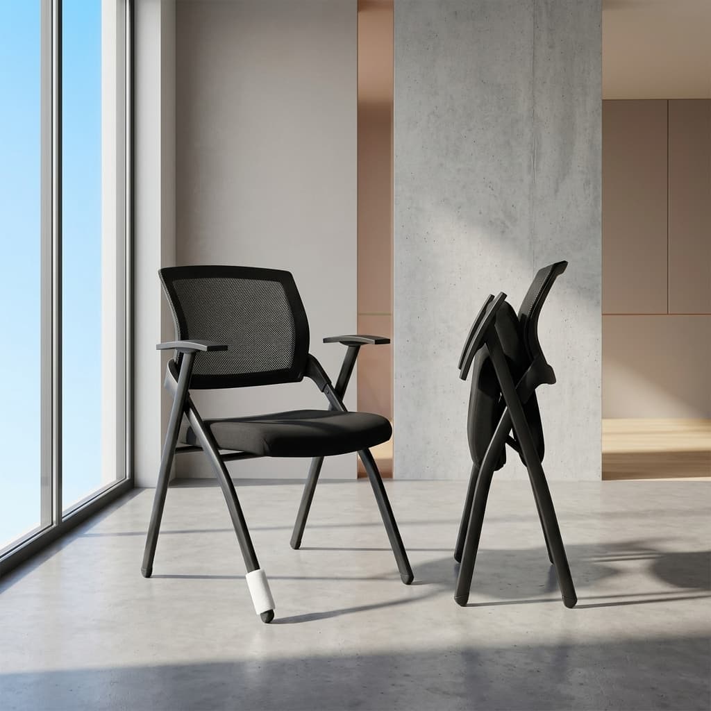Foldable library chair designed for study and educational spaces