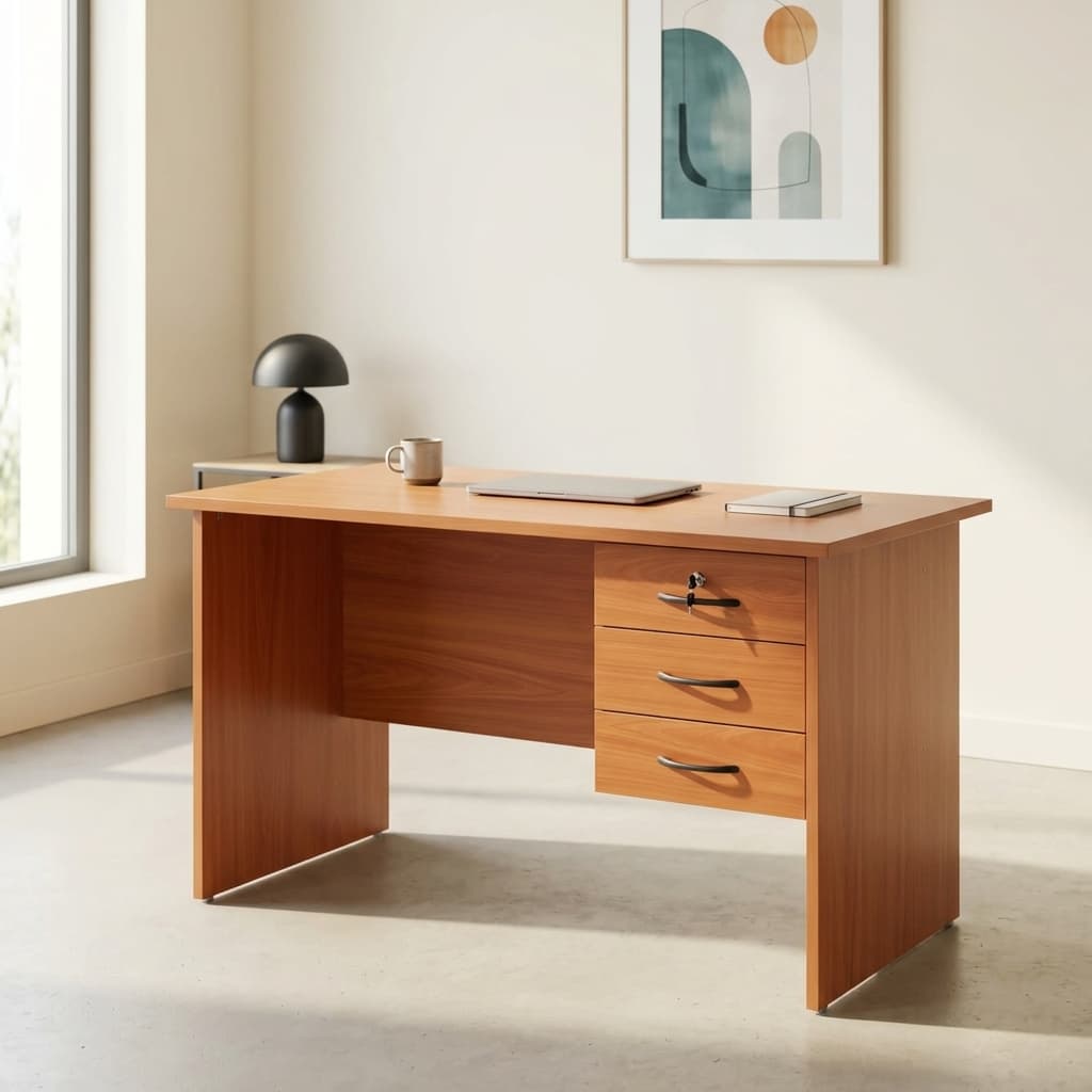 1.4M locally made office desk with drawers
