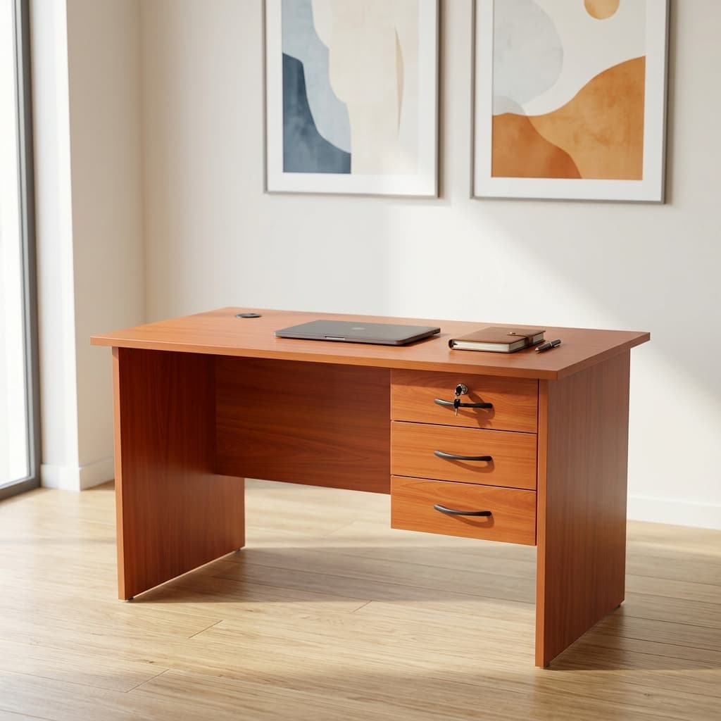 1.4M locally made office desk with drawers