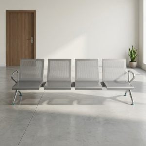 4-Link Heavy Duty Unpadded Bench with perforated metal seating