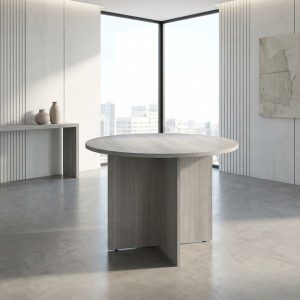 Summit 1 meter round meeting table for modern office spaces