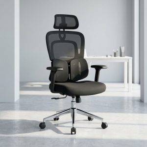 Ergonomic Mesh Executive Chair with lumbar support and adjustable headrest