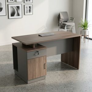 4 feet office staff table with spacious work surface and modern design