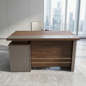 1200mm executive office desk with built-in storage drawers and cable management