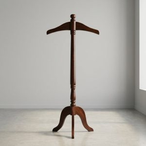 Orion wooden coat hanger stand with classic freestanding design