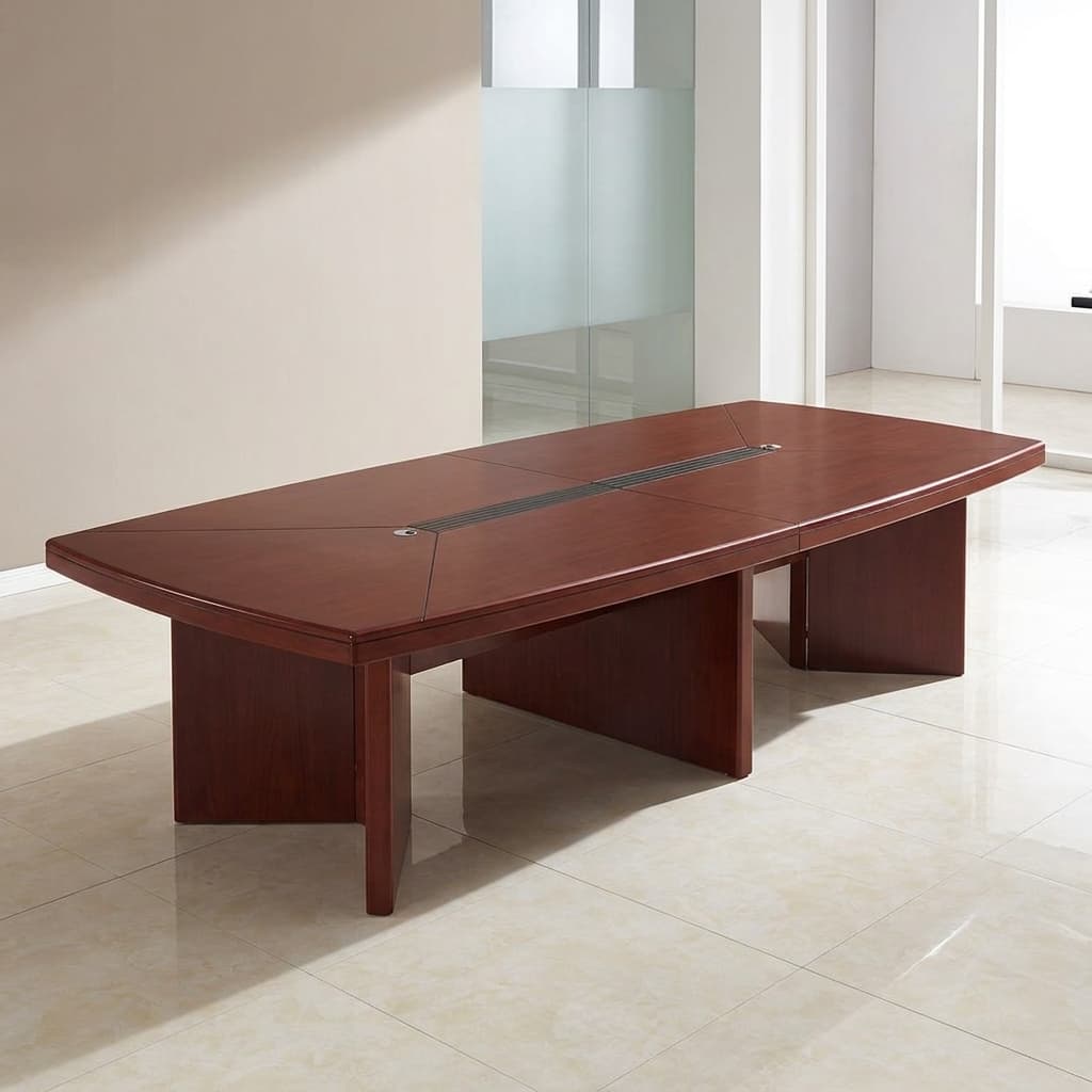 3000mm conference table seating 10 people with cable management system