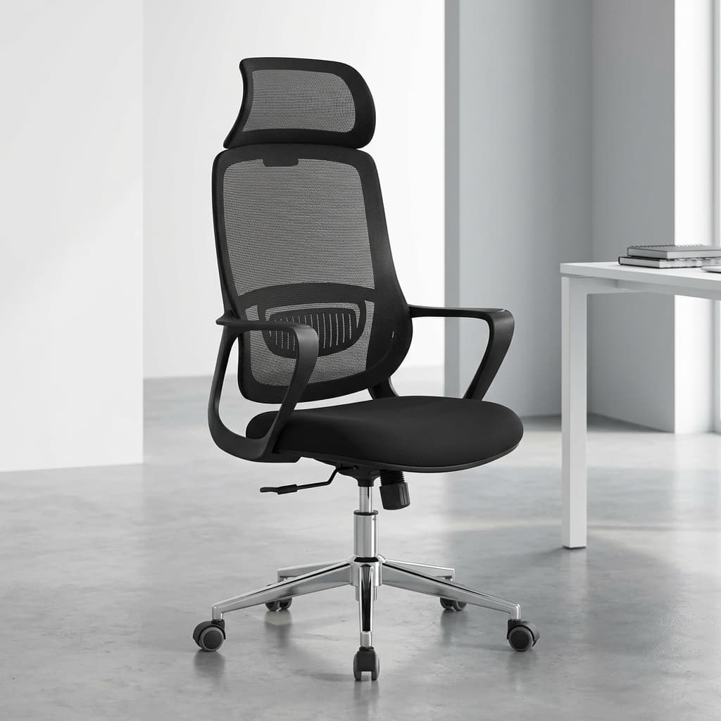Jasper ergonomic office chair with adjustable headrest and lumbar support