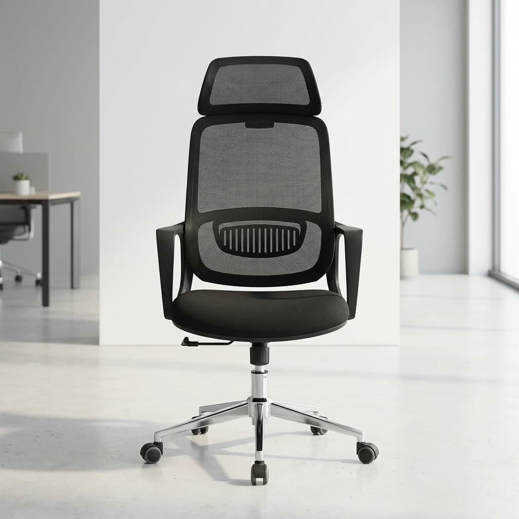 Jasper ergonomic office chair with adjustable headrest and lumbar support