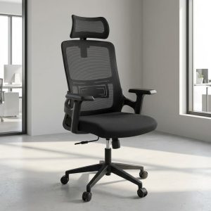 High Back Staff Office Seat with breathable mesh back and adjustable height