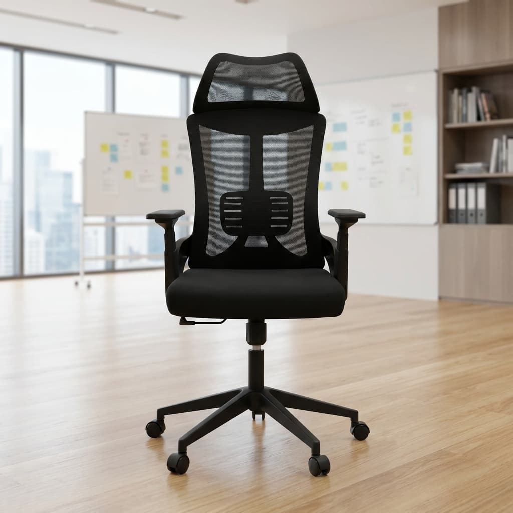Ergonomic Mesh Office Chair with Front and Back Adjustable Armrests