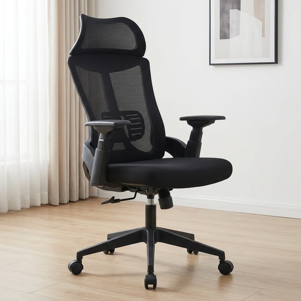 Ergonomic Mesh Office Chair with Front and Back Adjustable Armrests