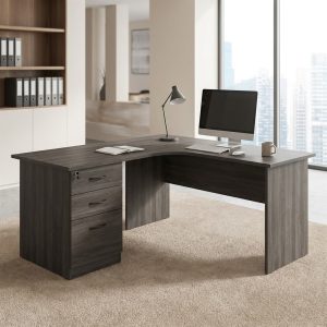 1.2m Office Desk With Pedestal and Three Drawers