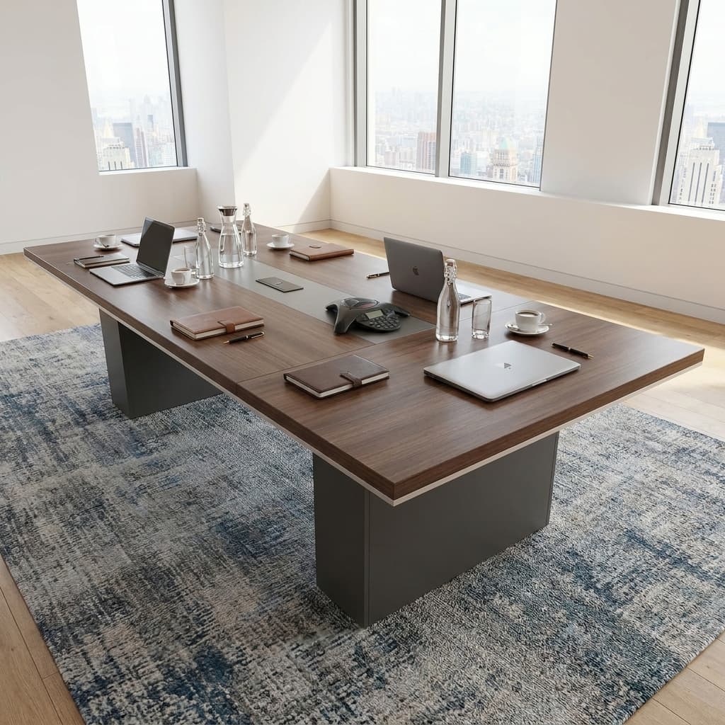 3.5m Power Executive Boardroom Table with Integrated Power Access