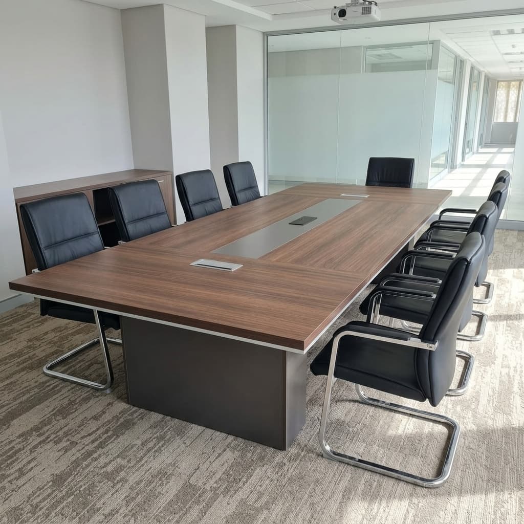 3.5m Power Executive Boardroom Table with Integrated Power Access
