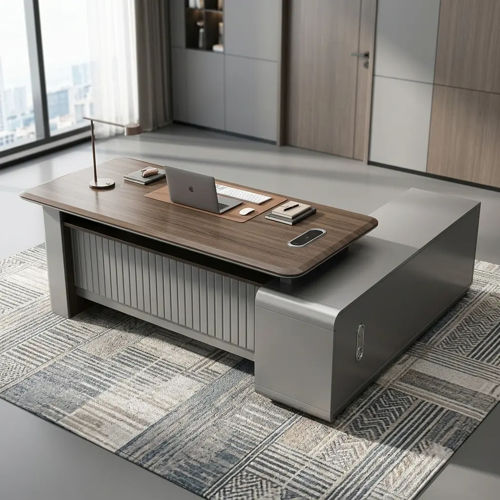 2 Meter Executive Director's Desk with Side Storage