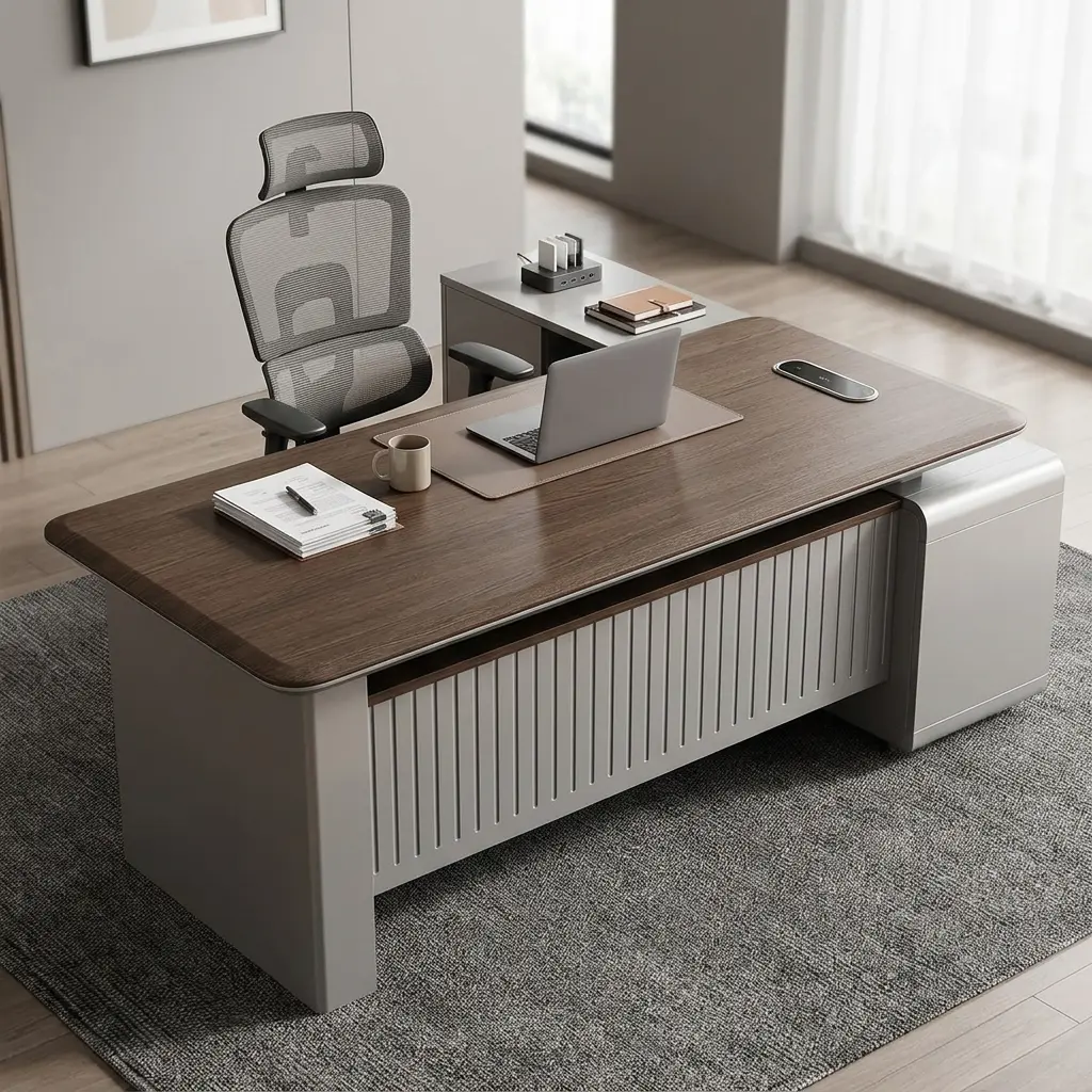 2 Meter Executive Director's Desk with Side Storage