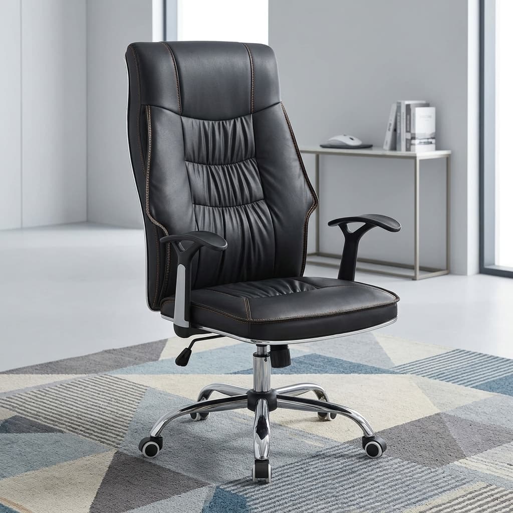 Reclining Leather Office Chair for Sale in Kenya with High Back, Padded Seat and Adjustable Recline